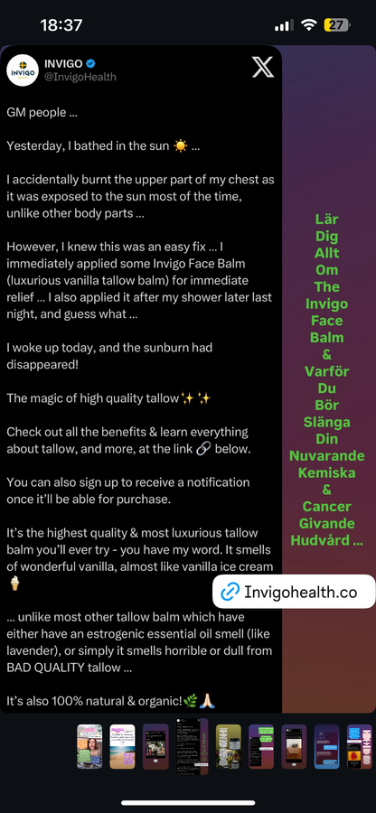 THE INVIGO BASED CURE DRY SKIN BODY BALM & UV PROTECTION LOTION 🧴